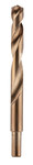 image of Milwaukee RED HELIX 12.5 mm Drill Bit 48-89-2528 - Right Hand Cut - Split 135° Point - Uncoated (Bright Finish) Finish - 5.9 in Overall Length - 3.98 in Flute - Cobalt