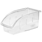 image of Akro-Mils Insight 25 lb Clear Stacking Storage Bin - 10 7/8 in Length - 5 1/2 in Width - 5 1/4 in Height - 1 Compartments - AKRO-MILS 305B1