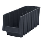 image of Akro-Mils 15 lb Black Industrial Grade Polymer Stacking Storage Bin - 11 7/8 in Length - 8 3/8 in Width - 5 in Height - 1 Compartments - 30718BLACK