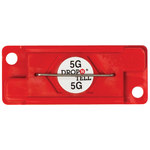 Red 5G Drop-N-Tell Indicators - 7/8 in x 2 in x 1/4 in - SHP-8345
