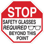 image of Brady B-555 Aluminum Octagon White PPE Sign - 24 in Width x 24 in Height - 124544