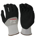 image of Armor Guys Kyorene 00-002 Gray/Black Medium Cut-Resistant Gloves - ANSI A1 Cut Resistance - Nitrile Foam Both Sides, 3/4 Back Coating - 00-002-M