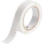 image of Brady THT-257-7425-2 Die-Cut Printer Label Roll - 0.25 in x 0.825 in - Polypropylene - White - B-7425 - 98403