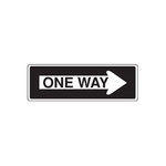 image of Brady Aluminum Rectangle White Stop Signs, Traffic Control Signs & Banners Sign - 36 in Width x 12 in Height - 103715