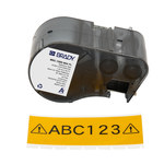 image of Brady M5C-1500-584-YL Retro Reflective All-Weather Labels - 1.5 in x 20 ft - Plastic - Black on Yellow - B-584 - 59365