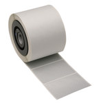 image of Brady 52150 Die-Cut Printer Label Roll - 3 in x 2 in - Polyester - Silver - B-438
