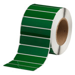 image of Brady THTEP-174-593-.5GN Die-Cut Printer Label Roll - 4 in x 1 in - Polyester - Green - B-593 - 57180