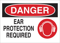 image of Brady B-401 Polystyrene Rectangle White PPE Sign - 14 in Width x 10 in Height - 25896