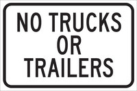 image of Brady B-555 Aluminum Rectangle White Restricted Vehicle Sign - 18 in Width x 12 in Height - 124455
