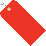 image of Fluorescent Red 13 Point Cardstock Shipping Tags - 2 3/4 in Width - 9298