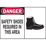 image of Brady B-120 Fiberglass Reinforced Polyester Rectangle White PPE Sign - 14 in Width x 10 in Height - 62754