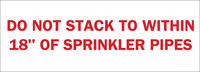 image of Brady B-302 Polyester Rectangle White Fire Extinguishing System Sign - 14 in Width x 5 in Height - Laminated - 85228