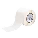 image of Bradybondz XTHT-76-8425-1 Die-Cut Printer Label Roll - 4 in x 3 in - Polypropylene - White - B-8425 - 11274