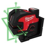 image of Milwaukee M12 Green Cross Line & 4-Points Laser Kit - 3624-21