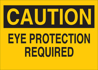 image of Brady B-851 Polyester Rectangle Yellow PPE Sign - 10 in Width x 7 in Height - 84529