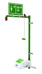 image of Hughes Safety Green Combination Shower - Wall Mount - 805042-00031