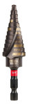 image of Milwaukee SHOCKWAVE 3/16 - 7/8 in Impact-Duty Step Drill Bit 48-89-9244 - 3.584 in Overall Length - 1.949 in Flute - Titanium Aluminum Nitride (TiAIN) Coated