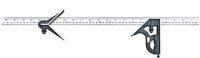 image of Starrett Cast Iron Combination Square - 23-1/2 in (600mm) Length - C11MEHC-600