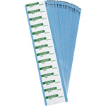 image of Brady 149362 Green on White Cloth Inspection & Calibration Labels - 1.5 in Width - 0.625 in Height - B-500