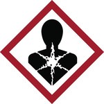 image of Brady 121196 Health Danger Label - 1.5 in x 1.5 in - Polyester - White / Black / Red - B-7541 - 54724