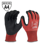 image of Milwaukee SMARTSWIPE Red/Black Large Cut-Resistant Glove - ANSI Cut Level 4 Cut Resistance - 48-22-8947