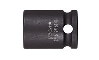 image of Vega Tools 20121-D 12 Point 1/2 in Impact Socket - 4140 Steel - 3/8 in Square Drive - A - Tapered - 1.2 in Length - 01781