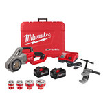 image of Milwaukee M18 FUEL Compact Pipe Threader Kit 2870-22 - 1 1/4 in Capacity