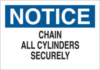 image of Brady B-555 Aluminum Rectangle White Chemical Storage Sign - 10 in Width x 7 in Height - 41332