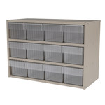 image of Akro-Mils Akrodrawers AD2311P62 Super Modular Cabinet - Putty - 23 in x 11 in x 16 1/2 in - AD2311P62 CLEAR
