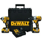 image of Dewalt Cordless Hammerdrill & Impact Driver Combo Kit DCK299P2 - Li-Ion Battery