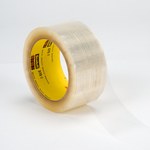 image of 3M Scotch 375 Clear Box Sealing Tape - 48 mm Width x 1500 m Length - 3.1 mil Thick - 72410