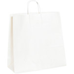 image of White Shopping Bags - 16 in x 6 in x 15.75 in - SHP-3937