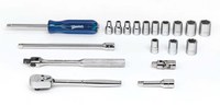 image of Williams JHWWSM19HFTB 6 Point Deep Socket Set - 1/4 in Drive - Deep Length - 32802