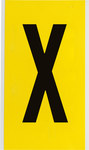 image of Brady 3470-X Letter Label - Black on Yellow - 5 in x 9 in - B-498 - 34734