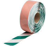 image of Brady ToughStripe Max Green/White Marking Tape - 3 in Width x 100 ft Length - 0.050 in Thick - 63990