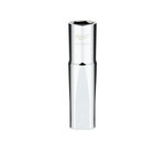 image of Milwaukee FOUR FLAT 45-34-9138 6 Point M14 Deep Socket - Chrome Vanadium Steel - 1/2 in Drive - 58943