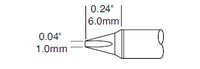 image of Metcal Smartheat STTC-825P Soldering Cartridge - Chisel - METCAL STTC-825P