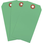 image of Brady 102116 Green Rectangle Cardstock Blank Tag - 2 3/8 in 2 3/8 in Width - 4 3/4 in Height - 01340