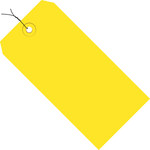 image of Yellow 13 Point Cardstock Shipping Tags - 5 3/4 in Width - 9388