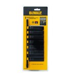 image of Dewalt DWMT74448OSP Deep Impact Socket Set - CR-440 Steel - 1/2 in Drive - 44484