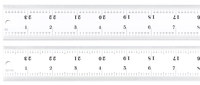image of Starrett Heavy Spring-Tempered Steel Rule - 24 in Length - 1-1/4 in Wide - 1/10 in Thick - C416R-24