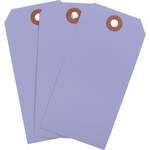 image of Brady 102155 Purple Rectangle Cardstock Blank Tag - 2 1/8 in 2 1/8 in Width - 4 1/4 in Height - 01379