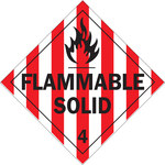 image of Brady B-120 Fiberglass Reinforced Polyester Square White Truck Placards Sign - 10 3/4 in Width x 10 3/4 in Height - 63425
