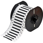 image of Brady Permasleeve B33D-94-2-342BK Die-Cut Printer Sleeve - 2 in x 0.094 in - Polyolefin - Black - B-342 - 96775