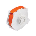 image of Brady 76637 Printer Label Roll - 1.125 in x 100 ft - Polyester - Orange - B-569