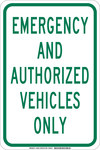 image of Brady B-555 Aluminum Rectangle White Restricted Vehicle Sign - 12 in Width x 18 in Height - 129582