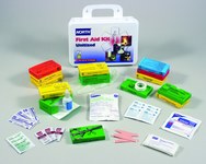 North First Aid Kit - Unitized - 7 in Width - 10.25 in Length - 3 in Height - Steel Case Construction - 019711-0006L