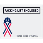 image of Packing List Enclosed Envelopes - 5.5 in x 7 in - 2 Mil Poly Thick - 8245