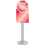 image of Brady White on Red Acrylic Lockout Device Station - 18 in Width - 36 in Height - 754476-50914