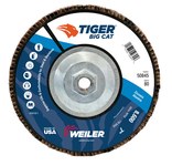 image of Weiler Big Cat Type 27 Flap Disc 50845 - Zirconium - 7 in - 80 - Medium